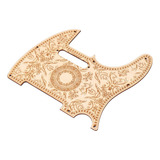 N Conjunto De Pickguard Protetor De Placa De Madeira De