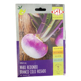 Nabo Redondo Branco Colo Rosado 8gr De Sementes