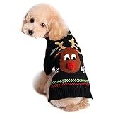 NACOCO Rudolph The Red Nosed Reindeer Sweater Pet Holiday Clothes Cat Sweater Dog Winter Clothing Teddy Poodle Outono Inverno Roupas Para Cães GG 