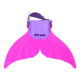 Nadadeira Barbatana Cauda Sereia Infantil Rosa