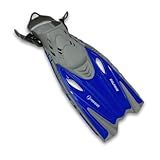 Nadadeira Infantil Pé De Pato Aberto Para Snorkelin Fun Dive -Azul-
