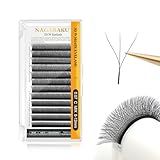 NAGARAKU W Extensão De Cílios Volume 3d Ventilador Pré Fabricado 0 07mm C Curvado 8 12mm Mix Falso Vison Preto Fosco Cluster Fácil Ventilação Yy Cílios