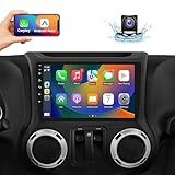 Naifay Rádio De Carro Estéreo Android Para Jeep Wrangler JK Compass Grand Cherokee Dodge Ram 1500 Com CarPlay Android Auto 2 32 G Tela Sensível Ao Toque Rádio Para Carro Bluetooth No Painel 