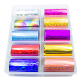 Nail Foil Unhas Colorido