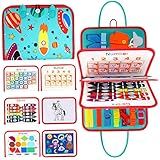 NAMOARLY Quadro De Aprendizagem Infantil Placas Ocupadas Para Crianças Senti Me Ocupado Bordo Placa Sensorial Para Habilidade Motora Fina Tabuleiro Montessoriano Brinquedo Botão Bebê