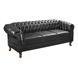Namoradeira Chesterfield Clássica Duque Preto