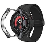Nandos Store Capa Bumper Case Compativel Com Samsung Galaxy Atvice 1 Active 2 Watch 3 Watch 4 Watch 5 Preto Galaxy Watch 5 PRO 45mm 