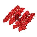 Nandos Store Kit Com 10 Laços Laço Lacinho 6 Cm De Veludo Vermelho Para Decoração Arvore De Natal Mini Laço Enfeites De Natal Decoração Diy Fornecido Exclusivamente Por Nandos Store