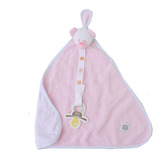 Naninha Atoalhada Ursinha Rosa Zip C Prendedor Chupeta