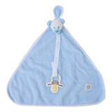 Naninha Atoalhada Ursinho Azul Zip C Prendedor Chupeta
