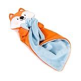 Naninha Paninho Bebê Dormir Em Plush Raposinha Azul 