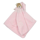 Naninha Paninho De Bebê Macia Menino Menina Zip Cor Rosa