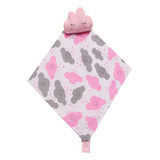 Naninha Para Bebê Bichinhos Com Porta Chupeta Menina Menino Cor Rosa Nuvem