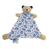 Naninha Para Bebê Cheirinho Porta Chupeta Urso Marinho
