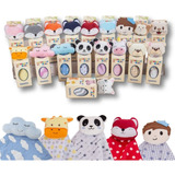 Naninha Para Bebê Pelúcia Bichinhos Kit 5 Und Envio Imediato