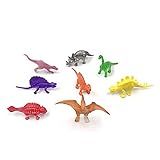 Não Informado Kit Brinquedo Boneco Dinossauro 8 Peças Animal Dino Pequeno Coloridos Variados Coleção Completa