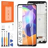 Não Original Tela Para Samsung Galaxy A31 Substituição De Tela Para Samsung A31 Tela LCD SM A315F SM A315G SM A315N Touch Display Digitizer Assembly Repair Parts Preto Com Moldura 