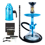 Narguile Médio Monte Verde Egipcio Completo Kit Fumaça