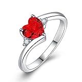 Narica Aliança De Noivado De Casamento Com Halo De Zircônia Cúbica E Topázio Branco De Quartzo Esmeralda Criado Com Corte De Coração Brilhante Banhado A Prata Elegante Para Mãe Amante De Noivas, Us_7,
