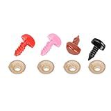 Narinas Para Bichos De Pelúcia Olhos De Segurança Para Amigurumi Ferramenta Auxiliar Kit De Olhos De Segurança De Plástico 20 × 12 × 7 Narizes Botões De Artesanato Acessórios