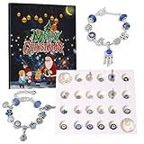 Natal Do Advento - Calendário Do Advento Para Meninas Jóias Conjunto Fazer Pulseira-Pingentes Charme Para Mulheres