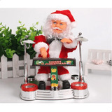 Natal Papai Noel Musical Decoração Saxofone Teclado Bateria