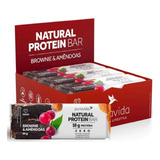 Natural Protein Bar Brownie E Amêndoas   Puravida 12 Un 