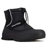 Nautica Botas Masculinas De Pato Bota De Neve Isolada à Prova D água Channing Preto 8