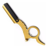 Navalhete De Barbeiro Navalha Barba Navalhete Dedeira Cor Dourado