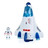 Nave Foguete Brinquedo Missão Espacial Astronauta Som Luz