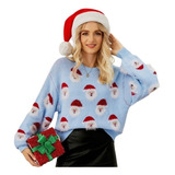 Navidad Sueter Feminino De