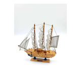 Navio Barco Caravela De Madeira