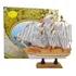 Navio Decorativo Barco Madeira Enfeite 13cm Mod1 E