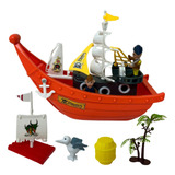 Navio Pirata Infantil Alto Mar C Cenário E Acessórios Barco