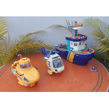 Navio Submarino Helicóptero Imaginext Usado No Estado