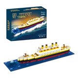 Navio Titanic Blocos Construcao