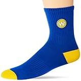 NBA Meia Cano Medio Warriors Unissex- 39 - 43- Azul