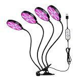 NC Grow Light Para Plantas De Interior LED Grow Light Lâmpada De Crescimento De Plantas Para Plantas De Interior Com Espectro Vermelho Azul Pescoço 60W 4 Head Round