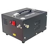 Ndcyjg Pcp Air Compressor 4500psi Portable Compressor 12v Dc/110v/220v Ac Pcp Air Gun Compressor Hand Stop With External Power Adapter Built-in Fan Suitable For Paintball Air Rifle
