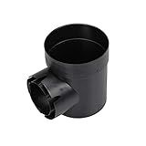 NDS 101 Ralo De Bacia De Captura Spee D Redondo 1 Saída Conecta Se A Tubos De Drenagem De 7 5 Cm E 10 5 Cm Gerencia Fluxos De água Leves 15 Cm Plástico Preto