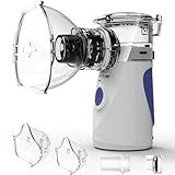 Nebulizador Inalador Portátil Sem Fio Silencioso Para Crianças E Adultos Idosos Ultrassonico Vaporizador Tratamento Para Asma Bronquite Bem Estar Saude Premium