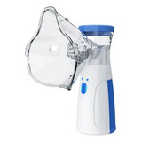 Nebulizador Inalador Ultrassônico Portátil Recarregável Azul Cor Branco Bivolt