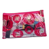Necessaire Bolsinha Floral Rosa