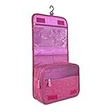 Necessaire Com Alça Organizadora Masculina Feminina Grande Viagem Cabide Divisória Violeta 