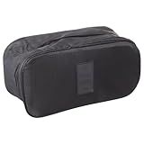 Necessaire Feminina Organizadora Peças Íntimas Lingerie P Mala Viagem Preto 