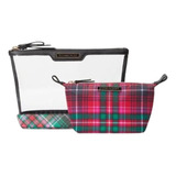 Necessaire Frasqueira Victoria's Secret Kit 2 Bright Tartan