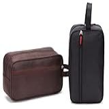 Necessaire Masculina Estojo Organizador Para Viagem Armazenamento De Acessórios E Artigos De Higiene Beleza E Cosméticos Bolsa De Mão PRETO 