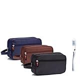 Necessaire Masculina Executiva Impermeável Premium Escova Preto 