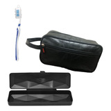 Necessaire Masculina Executiva Impermeável Premium Escova