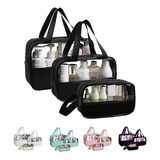 Necessaire Organizadora Feminina Mala Pratico Viagem Kit 3